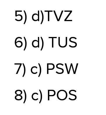 select the odd one out deb fgd pqn tus